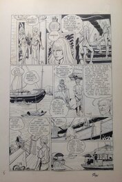 Gigi Planche Originale 5 Scarlett Dream L'inconnu de Hong-Kong , Top Planche Signée - Bd Dargaud 1979