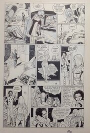 Robert Gigi - Gigi Planche Originale 6 Scarlett Dream L'inconnu de Hong-Kong , Top Planche Signée - Bd Dargaud 1979 - Planche originale