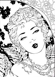 Elsa Charretier - Caïssa - La Terre - Illustration originale