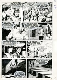 Santiago Martín Salvador - Helgonet #10/1985, pg 17 - Planche originale