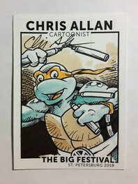 Chris Allan - Michelangelo (TMNT) sketch card