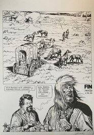 Planche originale - Buddy Longway - Tome 13 - Vent Sauvage - Planche de Fin