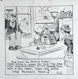 George Herriman - HERRIMAN - "Bernie Burns Embarrassing Moments" - Comic Strip
