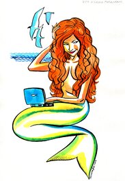 Askold Akishine - What a mermaid wants - Illustration originale