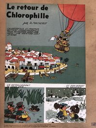 La page d'annonce du Retour de Chlorophylle, publiée dans Tintin Edition belge 22/1959, du 3 juin 1959