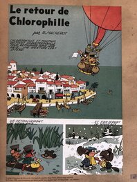 La page d'annonce du Retour de Chlorophylle, publiée dans Tintin Edition belge 22/1959, du 3 juin 1959 La page d'annonce du Retour de Chlorophylle, publiée dans Tintin Edition belge 22/1959, du 3 juin 1959