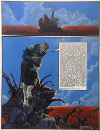 Nicollet Planche Originale L'Apocalypse de Saint Jean (666) , BD Ténébreuses Affaires Humanoïdes Associés 1979 Metal Hurlant 42
