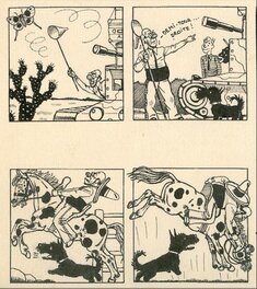 Detail des 4 Premières Cases de la planche 2... Papillon et Rodéo.... Detail des 4 Premières Cases de la planche 2... Papillon et Rodéo....