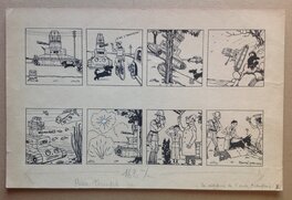 Marcel Prangey - Prangey Planche Originale 2 Oncle Mitouflard ... Marseille , Album BD Genre Tintin Éo Année 30 pour NESTLÉ - Comic Strip