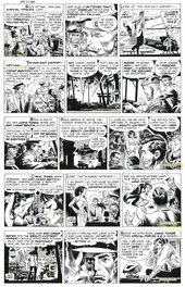 Joe Kubert - Tales of the Green Berets . Strips du 18/04/1966 au 22/04/1966 - Planche originale