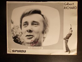 André Franquin - Carte dédicacée du Cirque Spirou (19), Gilbert RICHARD, circa 1965. - Œuvre originale