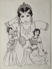 Laurent Paturaud - Mata Hari - Original Illustration