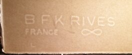 Le filigrane du papier BFK Rives avec le sigle de l'infini.... Hasard ?? Le filigrane du papier BFK Rives avec le sigle de l'infini.... Hasard ??