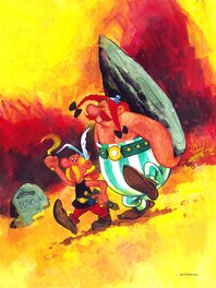 Jan Wesseling - Jan Wesseling | 1965 | Pep 22 omslag Asterix en het gouden snoeimes - Couverture originale