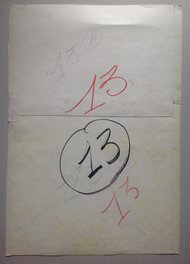 Le Verso de La planche originale avec N° indication de Pellos , Etc .... Le Verso de La planche originale avec N° indication de Pellos , Etc ....