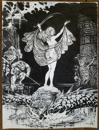 Régis Moulun - Encre - Illustration originale