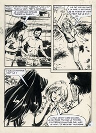 Santiago Hernandez Martin - Tina 41: Worrals - Quand vient la mousson, pg 52 - Planche originale