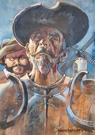 Timo Wuerz - Don Quixote and Sancho Panza - Illustration originale