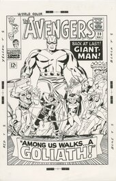 Bruce McCorkindale - Avengers 28 (Recréation d'après Jack Kirby) - Original Cover