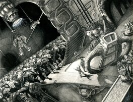 Tony Hough - Games Workshop: Titan Factory - Original Illustration