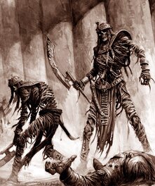 Karl Kopinski - Games Workshop Tomb Guard - Original Illustration