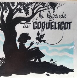 Claude Marin - La légende du coquelicot - Illustration originale