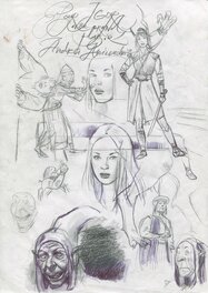 Andréi Arinouchkine - Ewen / Illein Prelims - Original art