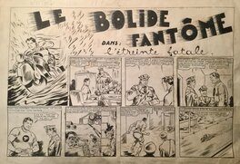 Vittorio Cossio - Le Bolide Fantôme - Planche originale