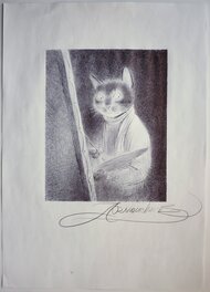 Andréi Arinouchkine - Le Chat-peintre - Illustration originale