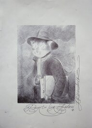 Andréi Arinouchkine - Le Chat-peintre - Original Illustration