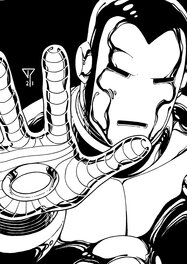 Francis Portela - Iron Man (Inktober 03/2021) - Original Illustration