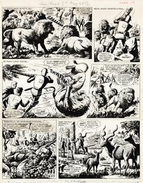 Ted Kearon - Ted KEARON : Planche de Robot Archie and the island of 1000 secrets 1969 - Planche originale