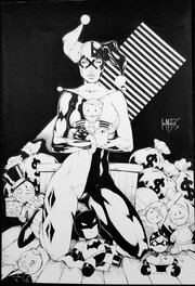 Léo Matos - Harley Quinn - Illustration originale