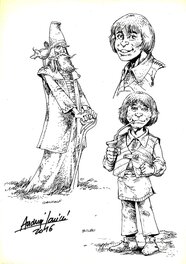 Andrzej Janicki - Hobbit Bilbo and Gandalf - Original art