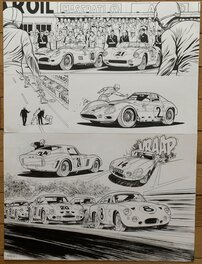 Christian Papazoglakis - Les 24 heures du Mans - 1961 - 1963 - Planche originale