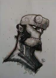 Fréderic Pham Chuong - Hellboy portrait - Illustration originale