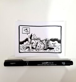 oTTami - Dessin original de l'Inktober 2021 : C16 de DBZ ! - Original Illustration