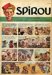 Spirou n° 604, logo de Jijé. Spirou n° 604, logo de Jijé.