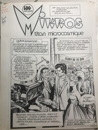 Jean-Yves Mitton - Mikros et ronald par monsieur mitton - mustang - Planche originale