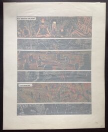 La Planche Originale 45 au Format entier de 37,5 X 46,5 Cm avec son Calque du Lettrage......