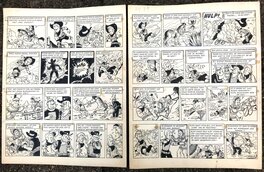 Tibet - Chick Bill t 1 - CB contre l'Invisible - Double planche - Comic Strip