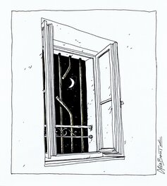 Christophe Chabouté - Fenêtre - Illustration originale