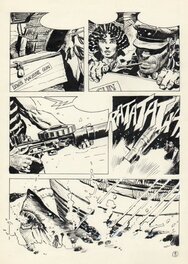 Enrique Breccia - Indico Jim, La diosa tiburón planche 9 - Parution dans le n°166 de la revue argentine Skorpio - Comic Strip