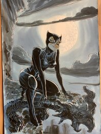 Tiburce Oger - Catwoman par Oger - Planche originale
