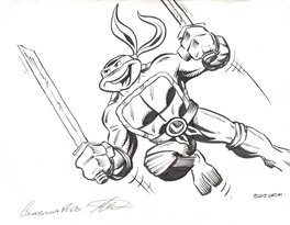 Ken Mitchroney - Tortues Ninja : Leonardo - Illustration originale