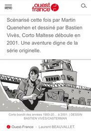 Article Ouest France reprenant le visuel Article Ouest France reprenant le visuel