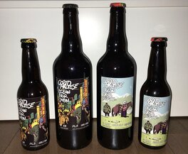 Bières par Lampe à Mort pour l'exposition à la Galerie Manjari & Partners (riz et maïs) Bières par Lampe à Mort pour l'exposition à la Galerie Manjari & Partners (riz et maïs)