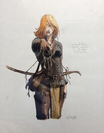 Eric Bourgier - La voleuse - Original Illustration