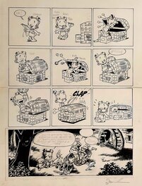 Dan Verlinden - Le petit Spirou - C'est pour ton bien - Planche originale