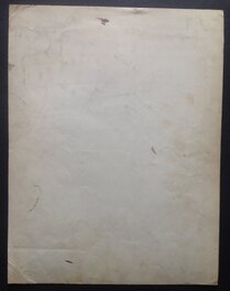 Le Verso de L'illustration Originale au Format entier de 25 par 32.5 Cm avec aucune indication...